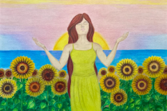 Rise-Shine-Sunflower-Art